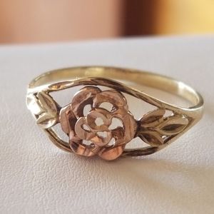 10K Gold Rose Ring